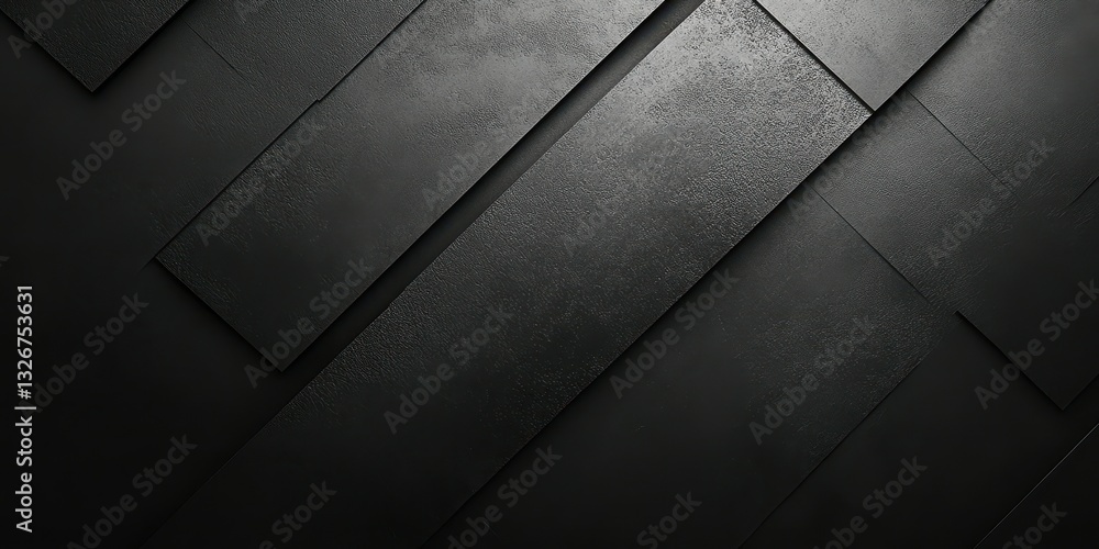 Aufkleber abstract pattern of textured black panels arranged in a geometric design creating a modern aesthetic
