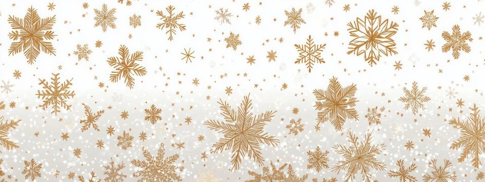golden snowflakes and stars wallpaper minimalist design