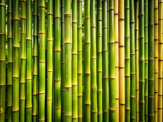 Eco-Friendly Bamboo Wall: Intricate Textures & Natural Green Hues in Sustainable Design