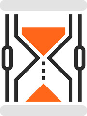 deadline flat line web icon concept