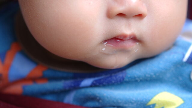 profuse salivation in infants from the mouth. The process of formation and eruption of teeth. 