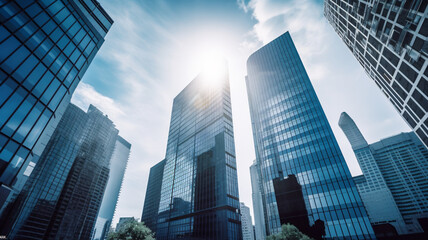 Fototapeta premium new york city skyscrapers