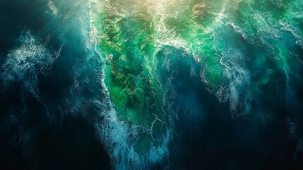 Advanced satellite technology captures detailed views of ocean currents and surface interactions, facilitating effective monitoring.