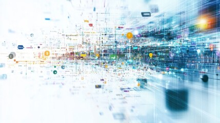 Abstract Illustration of Corporate Trade Management Concepts