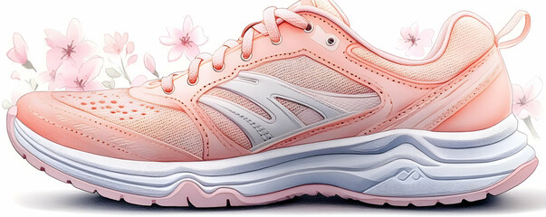 Pink shoe spring blossom ad