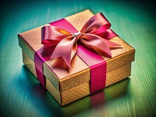 Obraz premium Elegant Gift Box Packaging for Online Shopping, Beautifully Presented Product Shot