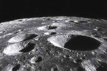 submerge in radiant majesty of moon’s shell as it uncovers a hypnotic lunar vista crowned with stately heights and broad fields
