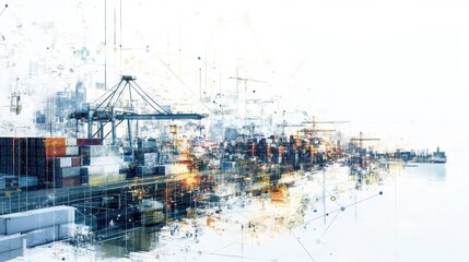 Interconnected Trade and Economy Visualization Concept