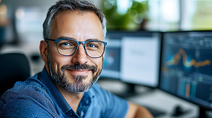 Fototapeta premium Monitoring sea vessels technicians in action office environment digital analysis professional setting fleet management insights