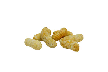 Group peanuts in the husk isolated on transparent background. Png and Jpg image