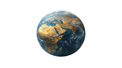 Earth Globe in Space: A stunning, photorealistic globe of planet earth, showcasing the continents in intricate detail against the backdrop of space, symbolizing our shared home.