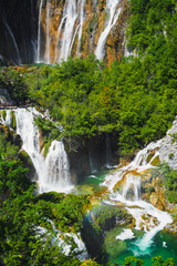 Plitvice national park in summer, Croatia 