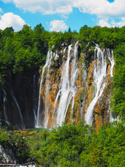 Fototapeta premium Plitvice national park in summer, Croatia 