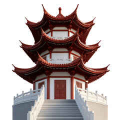 Fototapeta premium chinese pagoda isolated