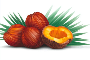 Illustration of a pineapple on a white background