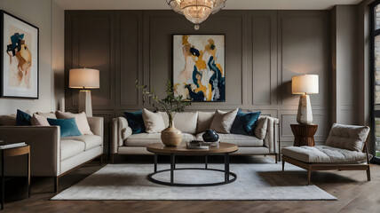 Interior living room design 