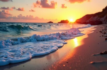 Fototapeta premium sunset on the beach