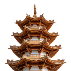 chinese pagoda isolated