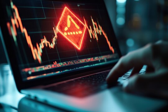 Cryptocurrency Market Crash: Analyzing AVAX Price Drop on Laptop