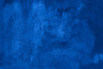 Old wall pattern texture cement blue dark abstract  blue color design are light with black gradient background.