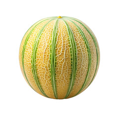melon isolated on a transparent background