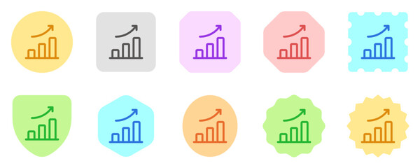 Editable bar chart, investment profit vector icon. Part of a big icon set family. Perfect for web and app interfaces, presentations, infographics, etc