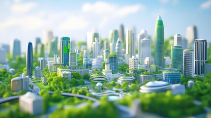 green future cityscape