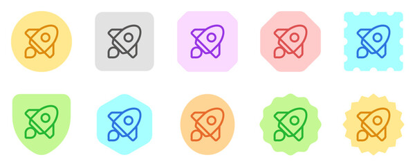 Editable rocket launch, startup vector icon. Part of a big icon set family. Perfect for web and app interfaces, presentations, infographics, etc