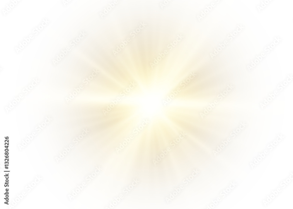 Poster radiant sunray effect featuring soft bokeh, glowing sparkles, and elegant illumination. perfect for 