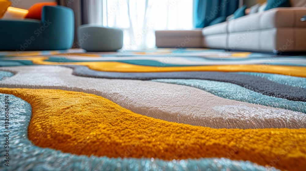 Poster high quality clean lines texture of a beautiful floor carpet with clean lines and patterns