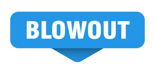 blowout sticker. blowout sign on transparent background