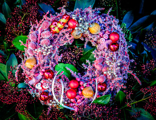 typical christmas decoration - close up