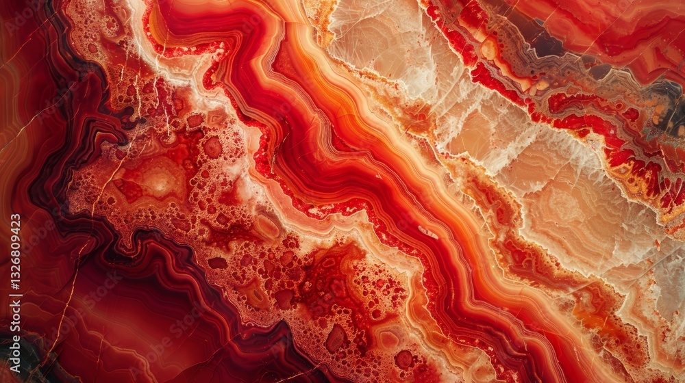 Poster high resolution modern abstract red onyx marble pattern for abstract decorative backgrounds and wall