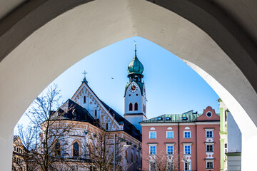 Obraz premium old town of Rosenheim - bavaria
