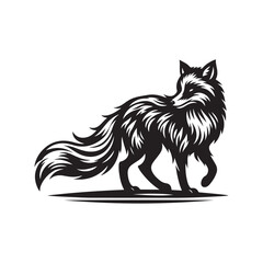 vector image of an fox