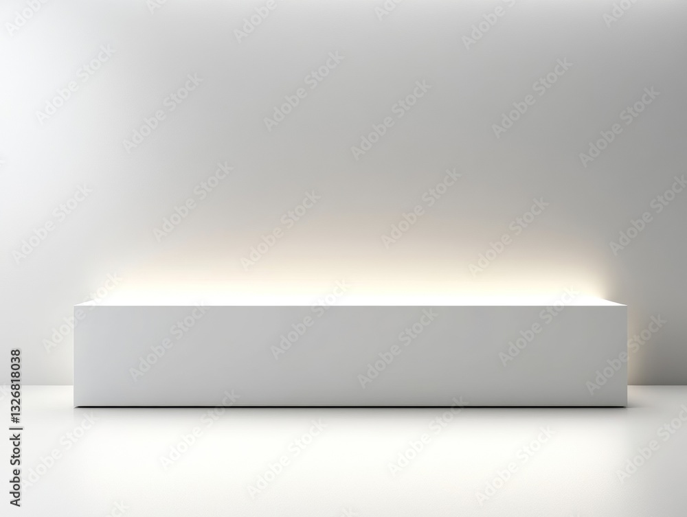 Aufkleber horizontal display light boxes with white background for advertisement mockups