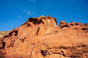 roccia rossa a Petra, Giordania