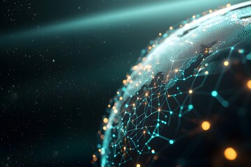 Abstract 3D Global Network Design with Bright Connecting Nodes