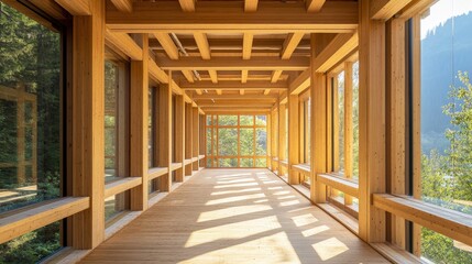A hybrid timber skyscraper with advanced earthquake-resistant technology