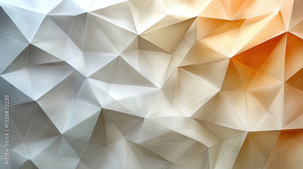 Poster abstract geometric paper texture; warm gradient; background; design