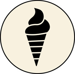 Ice Cream Icons Highlights and Buttons, ice cream icons, ice cream buttons