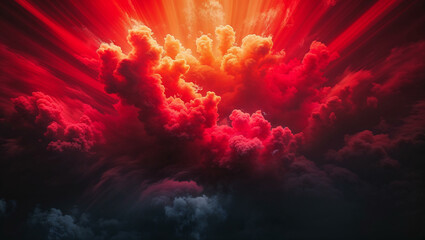 A bold and dramatic gradient transitioning from bright red to deep crimson, perfect for high-energy and passionate themes.