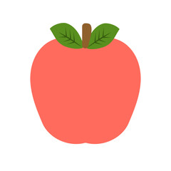 red apple vector illustration