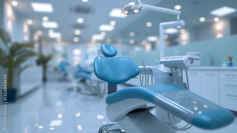 Poster minimalistic abstract blurred background scene for presentation slides and dental services