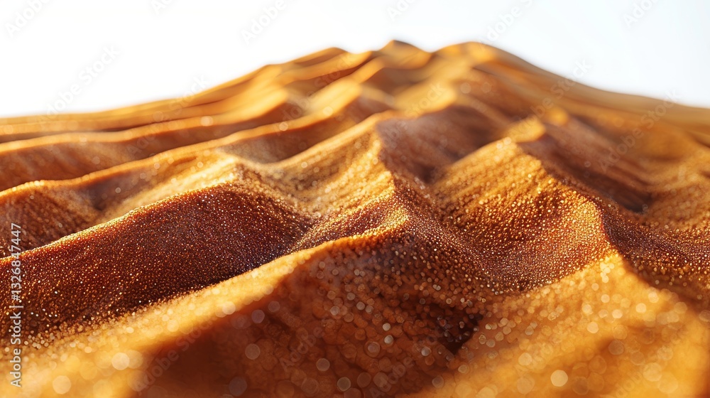 Aufkleber minimalistic desert sand pile dune isolated on white background with clipping path side view perfect
