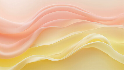 Obraz premium Soft Peach to Pastel Yellow Gradient
