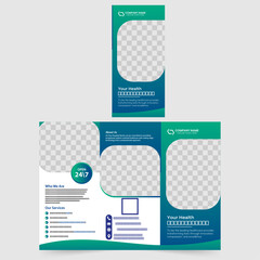 Healthcare Service Tri-Fold Brochure Design.