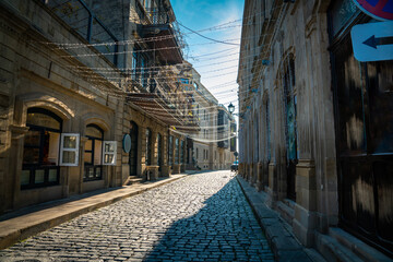 Cobblestone street, Old Baku