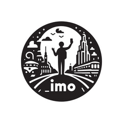 grunge rubber stamp with the name of the world