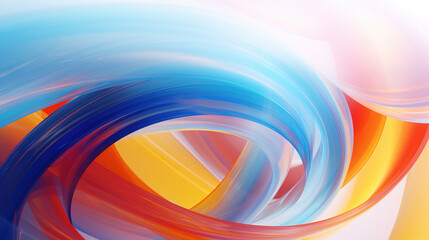 Fototapeta premium Abstract colorful 3D artwork with flowing waves of pink, blue, and purple tones, resembling a surreal landscape or fluid motion